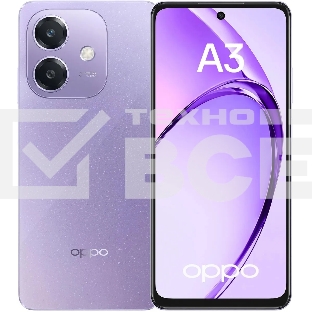 Смартфон Oppo A3, 6/256Gb, фиолетовый