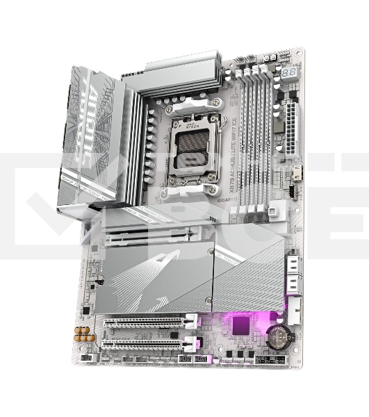 Материнская плата Gigabyte X870 AORUS ELITE WIFI7 ICE, AM5, AMD X870, 4xDDR5, 4xSATA, 4xM.2, 1xPCI-E 5.0 x16, 1xPCI-E 4.0 x4, 1xPCI-E 3.0 x2, 1xHDMI, 1x 2.5Gb LAN, 2xUSB-C 4.0, 2xUSB 3.2 Gen 2, 4xUSB 3.2 Gen 1, 4xUSB 2.0, 2x3.5 мм, 7.1, ATX