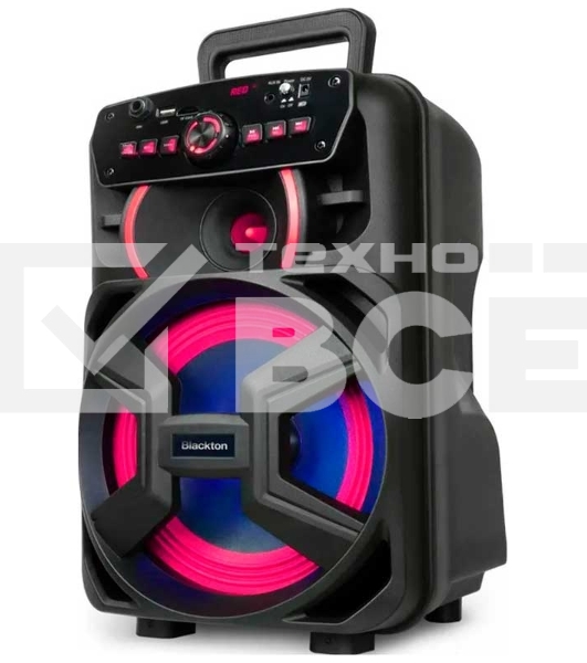 Портативная акустика Blackton Bt PBS2110 черный Мощность RMS 8 Вт Bluetooth