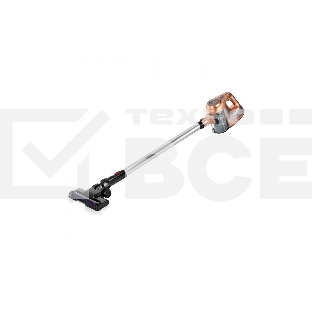 Пылесос вертикальный BRAYER BR4261 бежевый, питание от аккумулятора, 80 Вт, уборка сухая, пылесборник 1 л, работа от АКБ max 35 мин