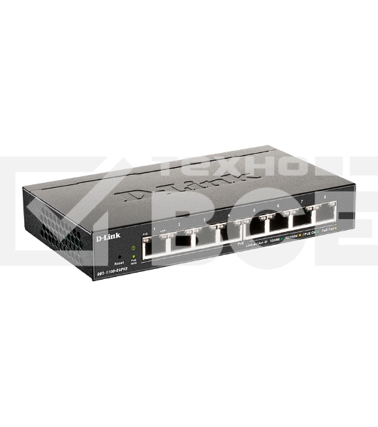 Коммутатор D-Link DGS-1100-08PV2/A3A (L2) 8x1Гбит/с 8PoE 64W настраиваемый
