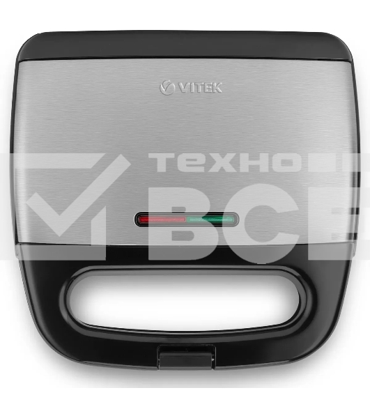 Сэндвичница Vitek VT-7147(MC) 750 вт, серебристый