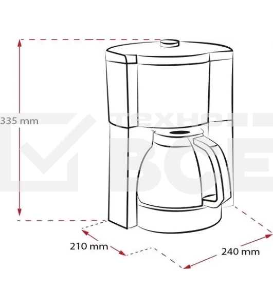 Кофеварка капельная Melitta Look V Therm Timer Black Filter черный/нержавеющая сталь, исп. кофе - молотый, 1.25 л, 1000 Вт