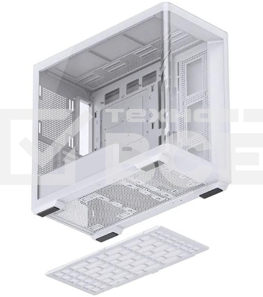 Корпус без блока питания JONSBO D300, Mini-Tower, TG, no fan, 2xUSB-A 3.2 + 1xUSB-C 3.2, mATX, mITX White