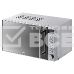 Микроволновая печь BBK 20MWG-733T/BS-M серебристый, 20 л, 700 Вт, поворотный тактовый механизм, кнопки, фото 1