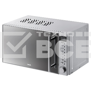 Микроволновая печь BBK 20MWG-733T/BS-M серебристый, 20 л, 700 Вт, поворотный тактовый механизм, кнопки