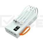 Портативный аккумулятор More choice (4620202550552) PB22-20 с кабелем 2USB 2.1A - 20000mAh белый, фото4