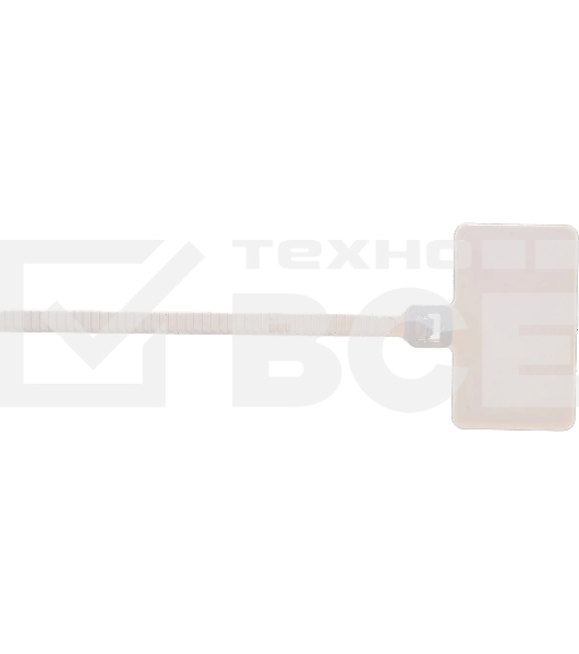 Хомут кабельный ИЭК UHH61-3-200-100 ХП1 3х200 белый с таб. 25х15 (уп. 100 шт)