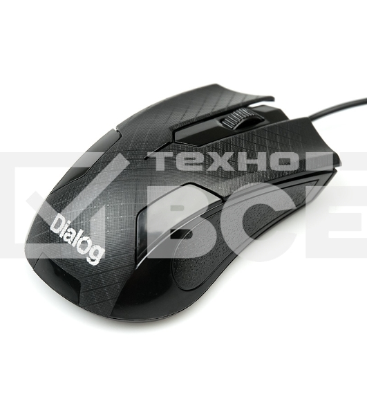 Мышь проводная Dialog Pointer MOP-08U черный, 800 dpi, USB, кнопки - 3