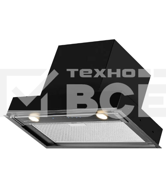 Вытяжка встраиваемая Kuppersberg Nancy 60 черный, 60 см, 850 куб. м/ч, 42 дБ