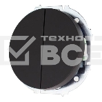 Выключатель 2-кл. СП OSEN 10А IP20 механизм черный бархат LEZARD 743-4288-101, фото2