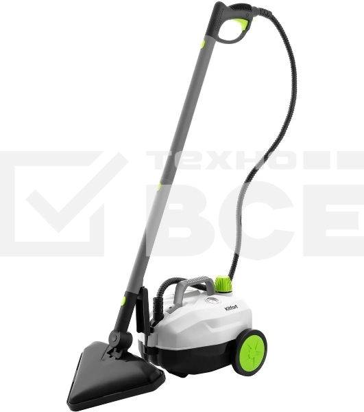 Пароочиститель Kitfort КТ-935 Мощность: 2000 Вт. Емкость бойлера: 2 л. Максимальное давление пара: 5 б