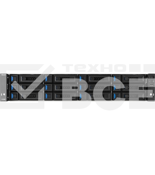 Серверная платформа ASUS VS320D-RS12-D1712154Z, 2U, Intel Xeon 64-bit 4-core, 4x DDR4 ECC DIMM, 12 x 2.5' SATA/SAS hsb, 1x 1GbE RJ45 LAN Port, 2x 12Gb/s SAS Wide Port, 1+1 850W