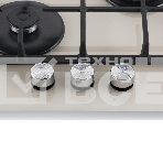 Газовая варочная панель Maunfeld EGHG.43.33CBG/G газ, ширина 45 см, 3 конфорки, WOK, чугунные решетки, газ-контроль, электроподжиг, бежевый, фото17