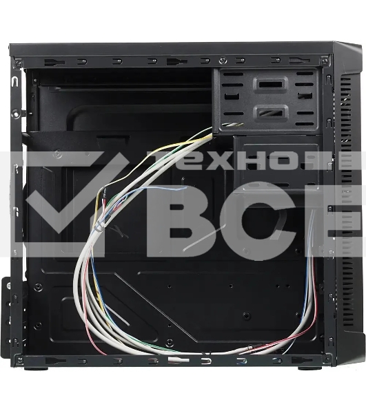 Компьютерный корпус Accord ACC-B022 черный без БП mATX 1x80mm 1x92mm 2x120mm 4xUSB2.0 audio
