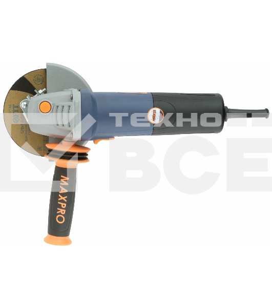 Шлифмашина угловая MAX-PRO MPAG950/125Q1 950 Вт, 3000-11000 об/мин, быстрозажимной кожух 125 мм, регулировка оборотов, антивибрационная ручка, дополнительные щетки,