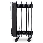 Масляный обогреватель Vitek VT-1717 черный, 1500Вт, 15м2, термостат, фото4