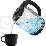 Чайник электрический Starwind SKG1779 1.8л. 1700Вт прозрачный/черный корпус: стекло, фото3