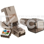 Коннектор Suprlan 10-0240-1, STP кат.6A RJ45 с защитным колпачком, серый, фото 1