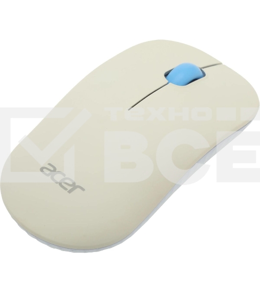 Клавиатура + мышь Acer OCC205 беспроводной USB, 1200 dpi, белый/голубой