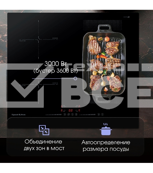 Варочная панель Zigmund & Shtain CI 61.6 B черный