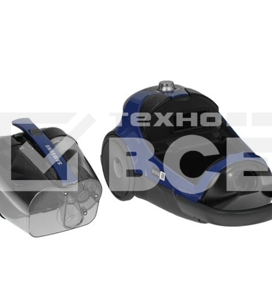 Пылесос Samsung VCC8836V36/XEV синий, 430/2200 Вт, уборка сухая, пылесборник контейнер 2 л
