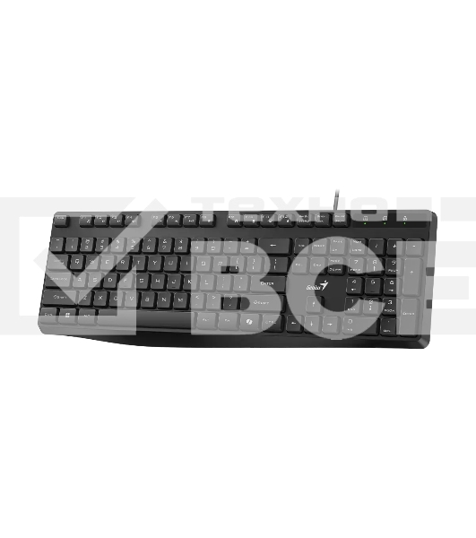 Клавиатура проводная Genius KB-117S Copilot бесшумная/шоколадные клавиши/USB/кабель 1.5м/черный (31300017402)