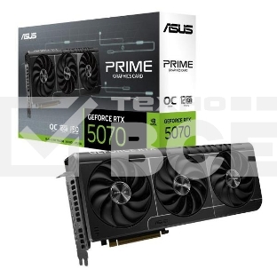 Видеокарта ASUS PRIME-RTX5070-O12GRTX5070,HDMI*2,DP*3,12G,D7; 90YV0M10-M0NA00