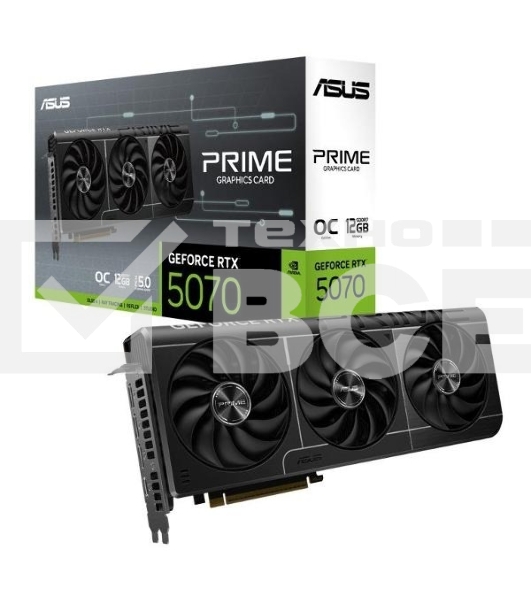 Видеокарта ASUS PRIME-RTX5070-O12GRTX5070,HDMI*2,DP*3,12G,D7; 90YV0M10-M0NA00