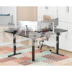 Стол для компьютера Cactus угловой подъемный столешница МДФ черный каркас черный 1600х1400х720х1180 мм (CS-EDXL-BBK), фото19