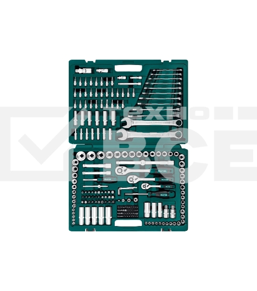 Набор KRAFTOOL X Drive, 216 предм., (1/2″+3/8″+1/4″), Универсальный набор инструмента (27888-H216)