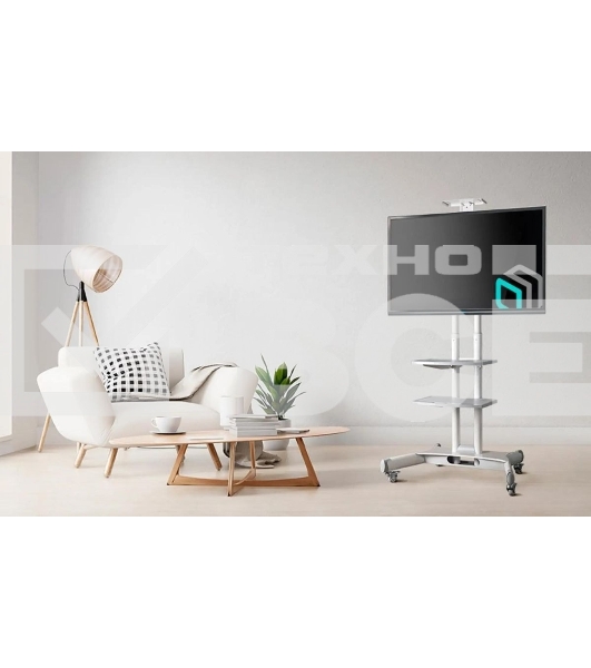 Стойка для телевизора с кронштейном ONKRON TS1552 40'-70', мобильная, белый