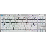 Клавиатура Logitech G915 X гибридная, Bluetooth, радиоканал, без num pad, белый, фото 1