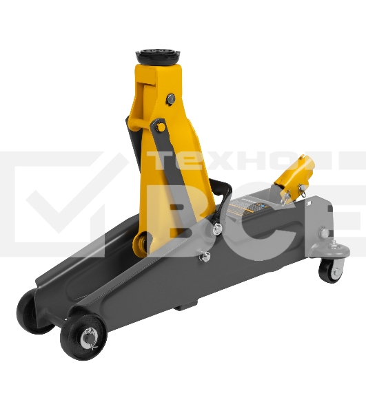 Домкрат гидравлический подкатной Denzel, 2 т, 135-385 мм 51230