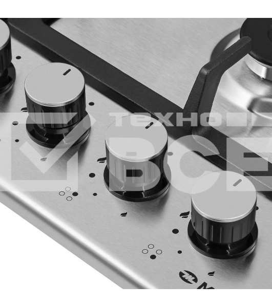 Газовая варочная панель Maunfeld EGHS.64.43CS/G, 4 конфорки, нержавеющая сталь, серебристый