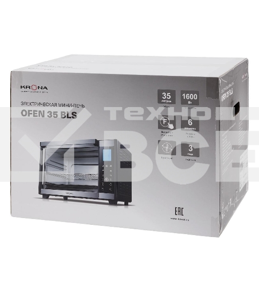 Электрическая мини-печь Krona OFEN 35 BLS