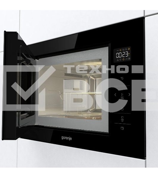 Встраиваемая микроволновая печь Gorenje BM251SG2BG, 25л, 900Вт, черный