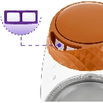 Чайник электрический Kitfort KT-6123-4 2л. 2200Вт оранжевый (корпус: стекло), фото5