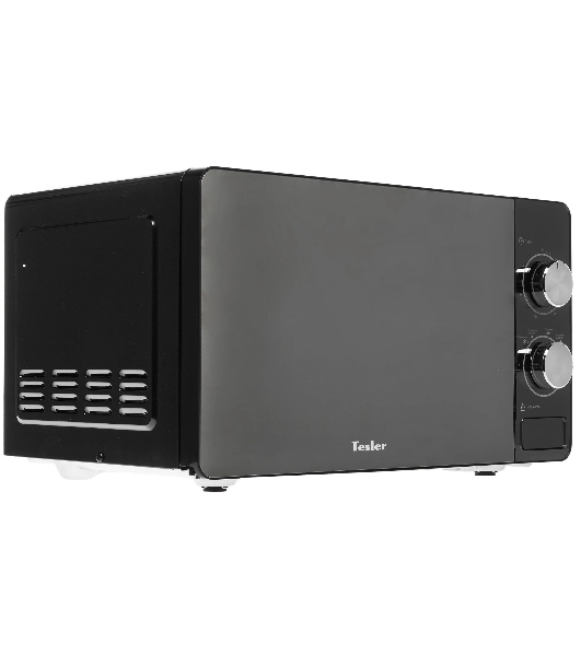 Микроволновая печь Tesler MM-2002 зеркальный/черный, 20 л, 700 Вт, переключатели - поворотный механизм