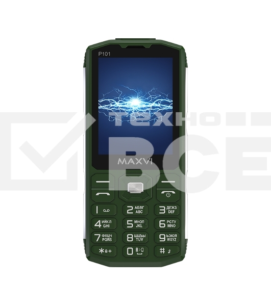 Мобильный телефон Maxvi P101 зеленый