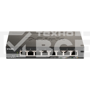 Коммутатор D-Link DGS-1100-08PV2/A3A (L2) 8x1Гбит/с 8PoE 64W настраиваемый