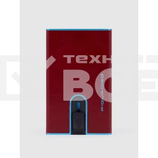 Чехол для кредитных карт Piquadro Blue Square PP4825B2BLR/R, натур.кожа, красный