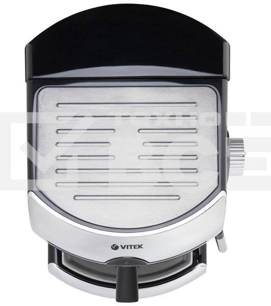 Кофеварка рожковая Vitek VT-1507 серебристый/черный, исп. кофе - молотый, 1.5 л, 1050 Вт, 15 Бар.