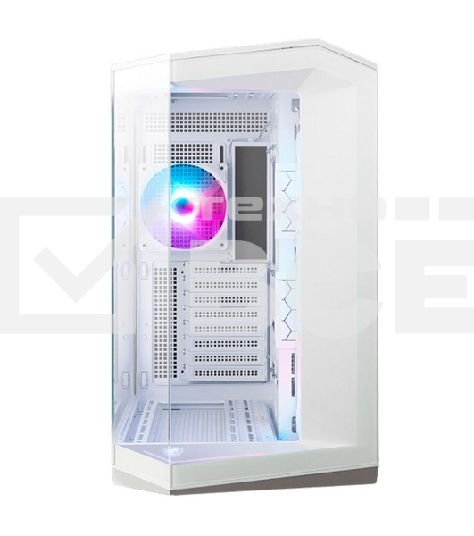 Компьютерный корпус MSI MAG Pano 100R PZ WHITE, Mid Tower, ATX, 2xUSB 3.2 Gen 1, 1xUSB 3.2 Gen2 Type-C, 3x120mm ARGB Reverse Blade Fan, 1x120mm ARGB Fan, ARGB+PWM Control Board,Tempered Glass Window, Brown Box