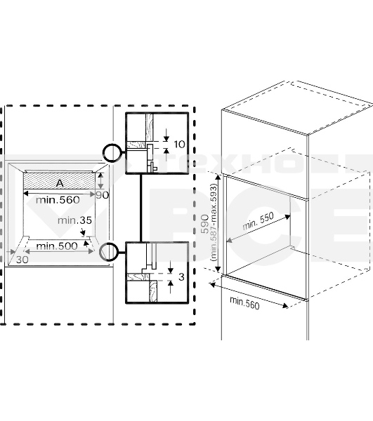 Встраиваемый духовой шкаф Beko BIOC1431KWNC белый