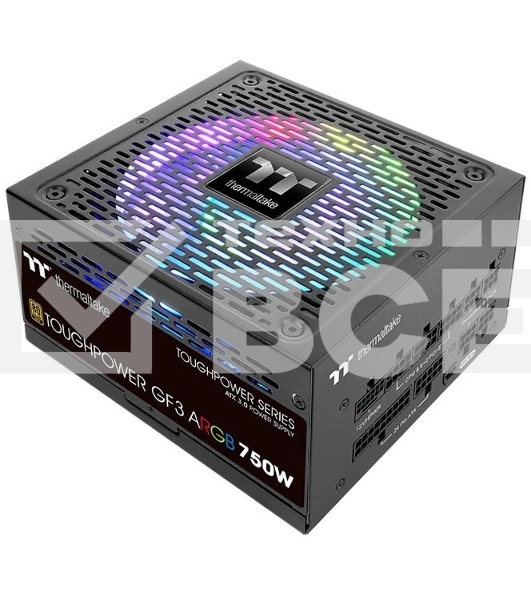 Блок питания Thermaltake Toughpower GF3 ARGB (PS-TPD-0750F4FAGE-1), 750Вт, 80 PLUS Gold, 140мм, модульный, черный