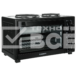 Мини-печь Kraft KFC-MOHP 380 HBL 38 л, 1600 Вт, черный