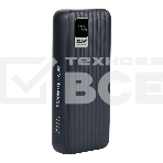 Мобильный аккумулятор Perfeo Powerbank WATERFALL 20000 mAh/LED дисплей/PD + QC 3.0/Type-C/2 USB/Выход: 5A, max 22.5Wчерный (PF_E1471), фото 1