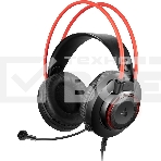 Наушники с микрофоном A4Tech Bloody G200S черный/красный 2м мониторные USB оголовье (G200S USB/ BLACK +RED), фото 1