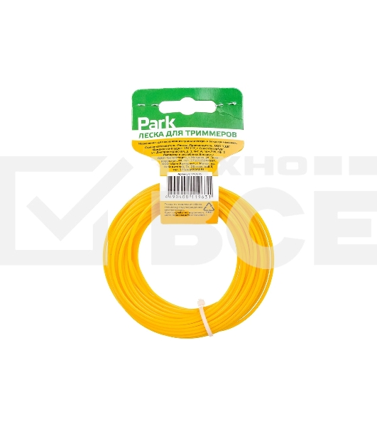 Леска PARK 2мм,15м,Круг,нейлон,д/триммеров (990595)